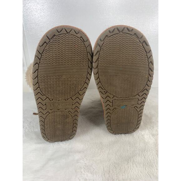 Place Brown Suede Girls Boots With Faux Fur Lining & Buckle Size 2 - Picture 9 of 9